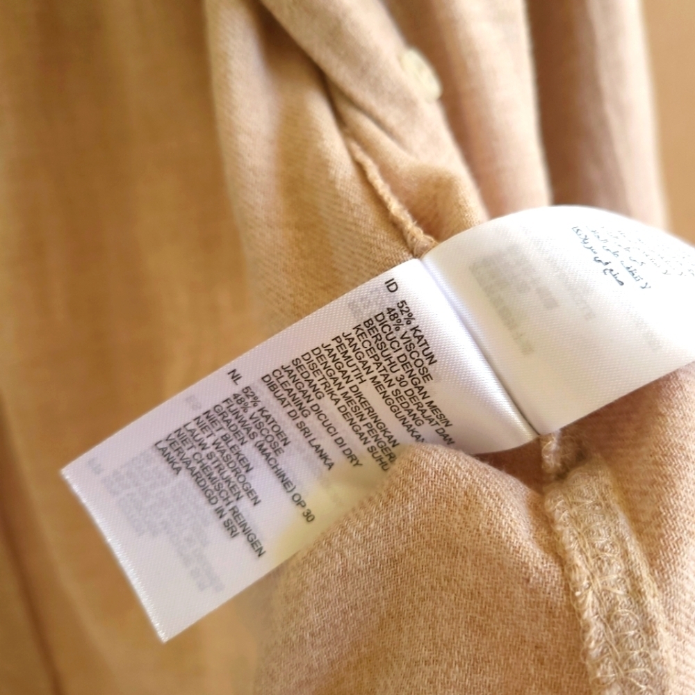 Reiss Arlo Beige Textured button up Shirt - Picture 5 of 7